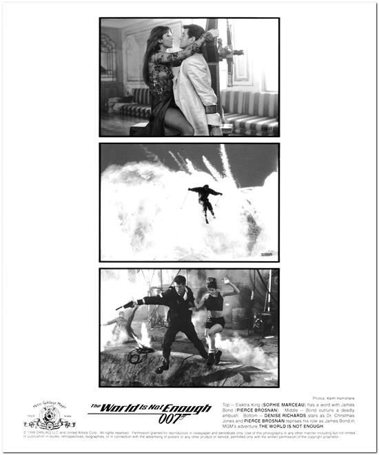 MGM 1999 FALL Preview Press Kit – includes WORLD IS NOT ENOUGH – 3 glossy stills