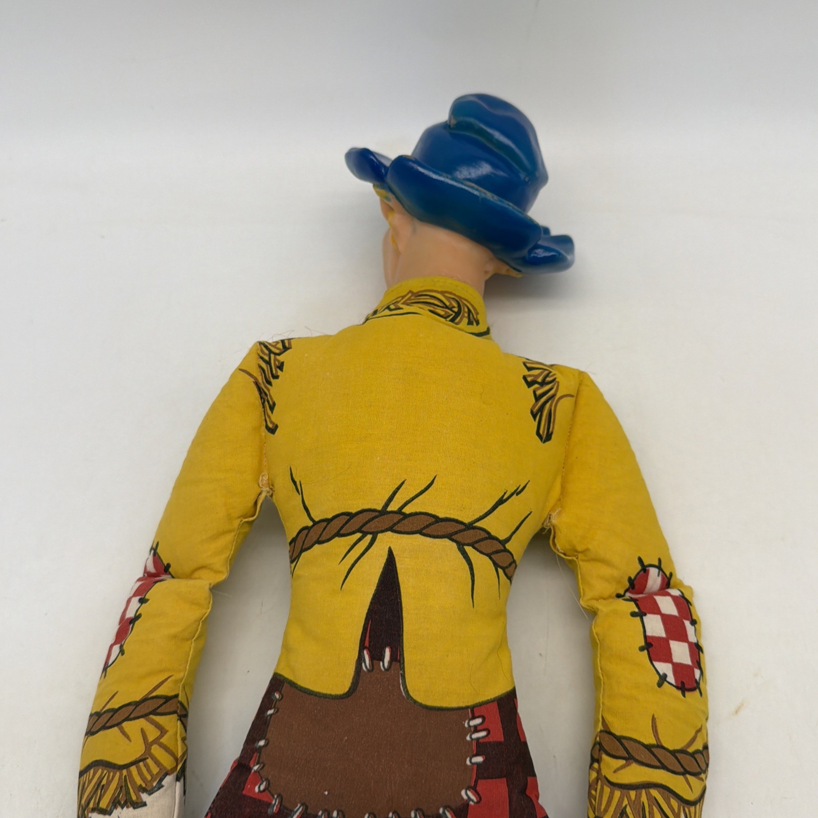 23” Vintage Wizard Of OZ Scarecrow R.P. Co RALSTON Rubber Head Cloth Doll Toy!