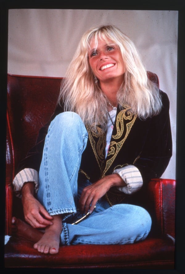 Kim Carnes 1988 Barefoot Boho Glamour Photo Shoot Original 35mm Transparency
