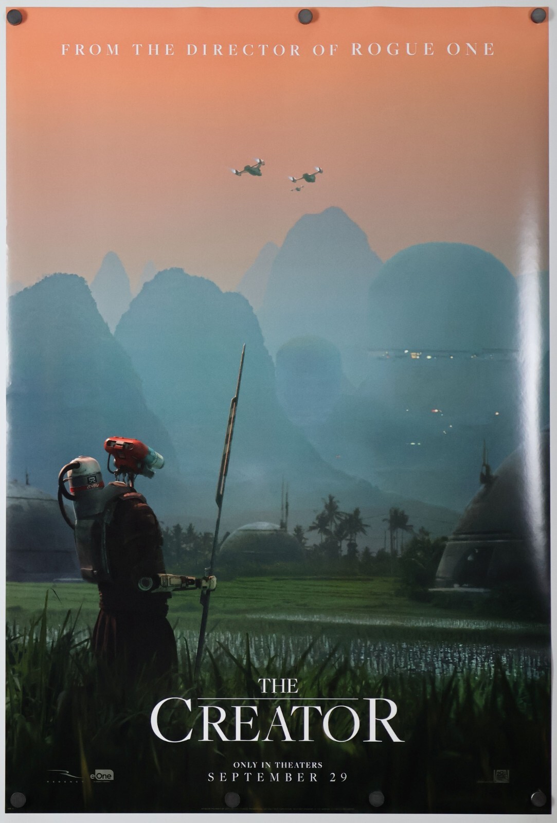 The Creator – original DS movie poster 27×40 D/S 2023 Advance Sci-Fi Washington