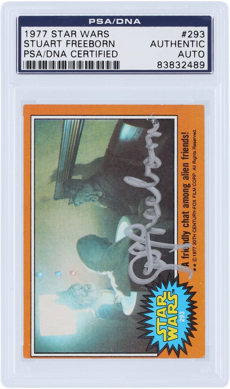 Stuart Freeborn Star Wars Autographed 1977 Topps #293 PSA Authenticated Card