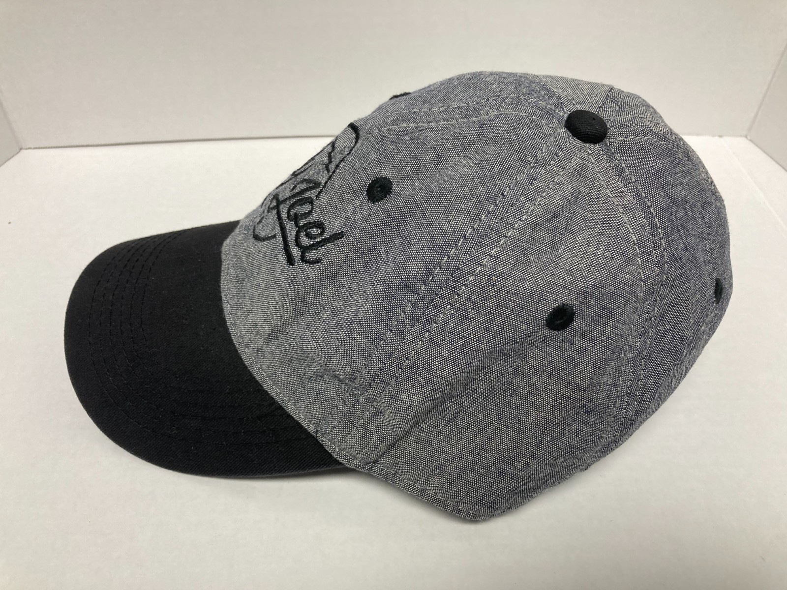 Billy Joel Tour Hat Gray & Black Adjustable Strap Back OSFM VGC