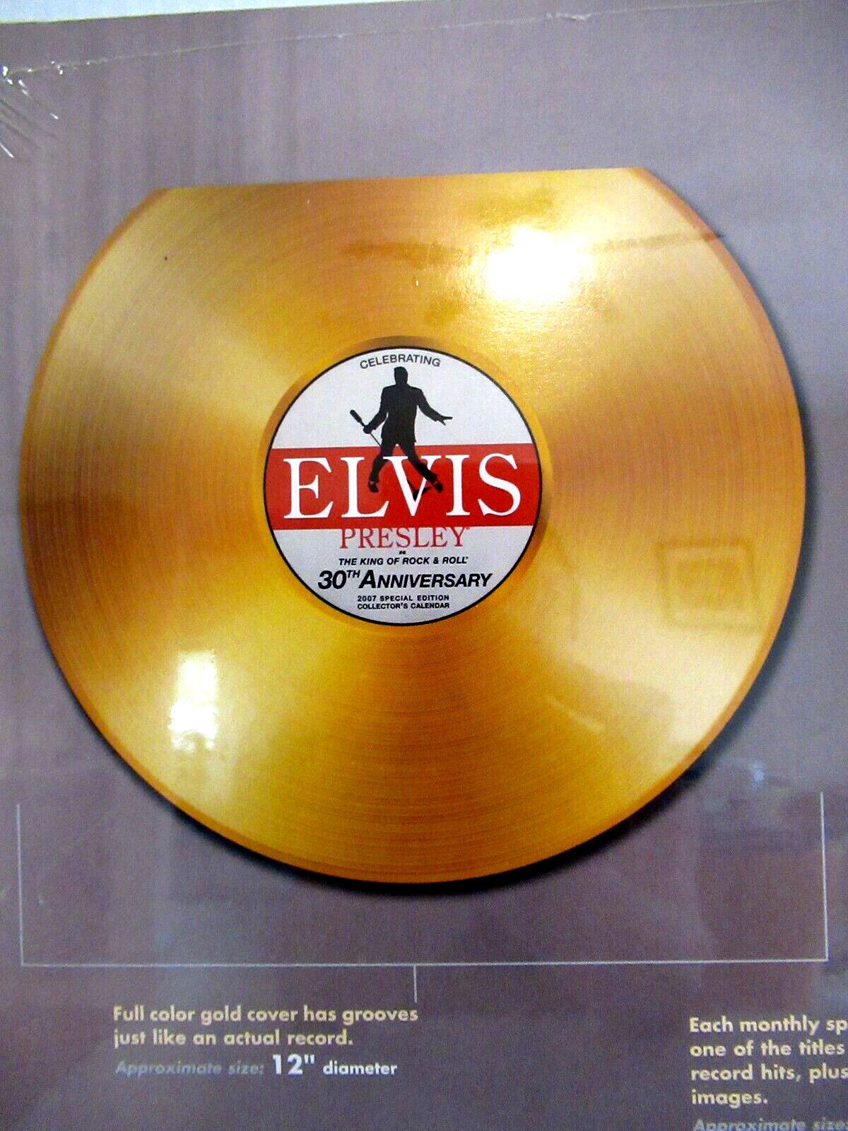 “ELVIS PRESLEY / 30th ANNIVERSARY / COLLECTOR’S CALENDAR” ~ ** (2007) ** #24
