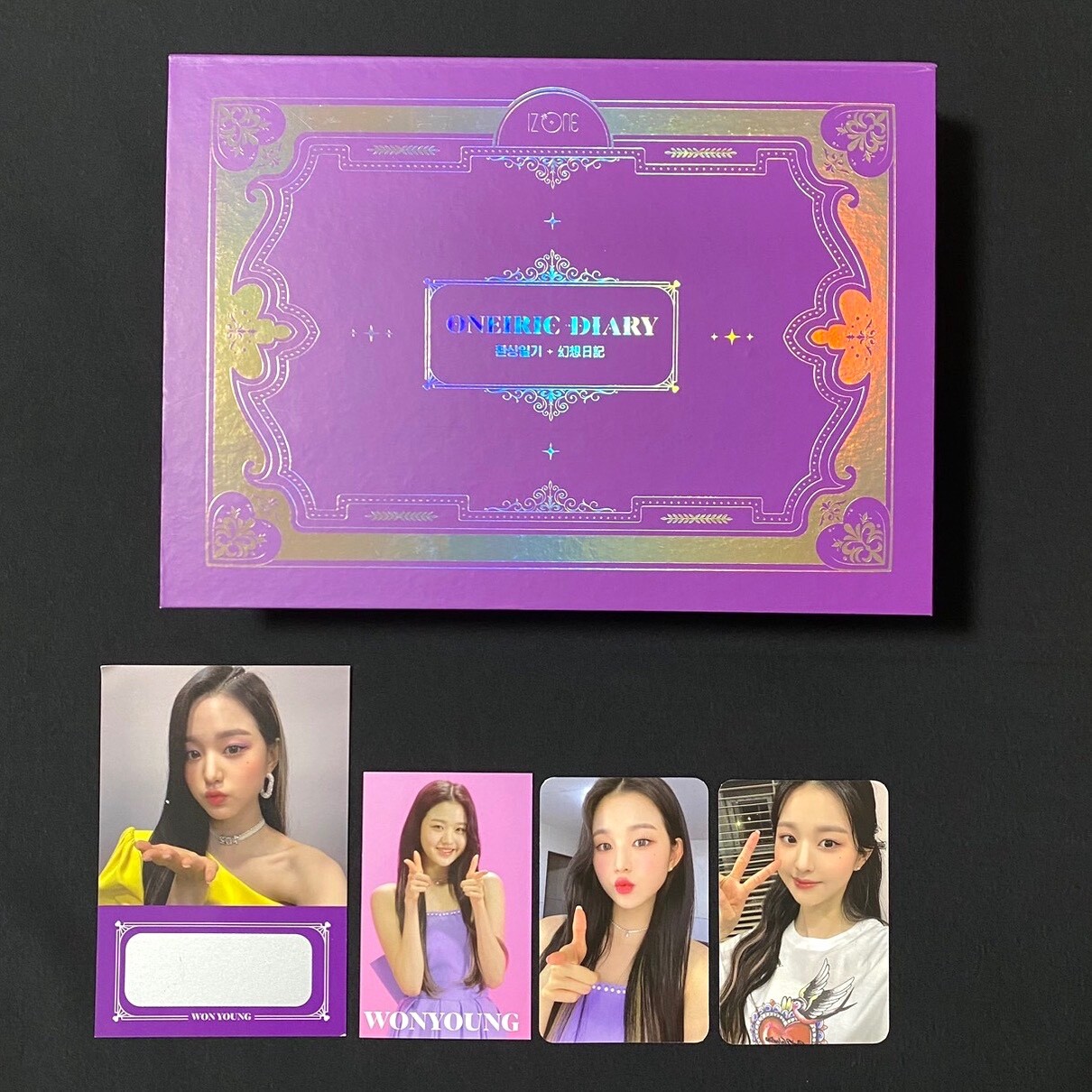 iz*one oneiric diary Wonyoung set 3D ver. + 4 photo cards IZONE IVE