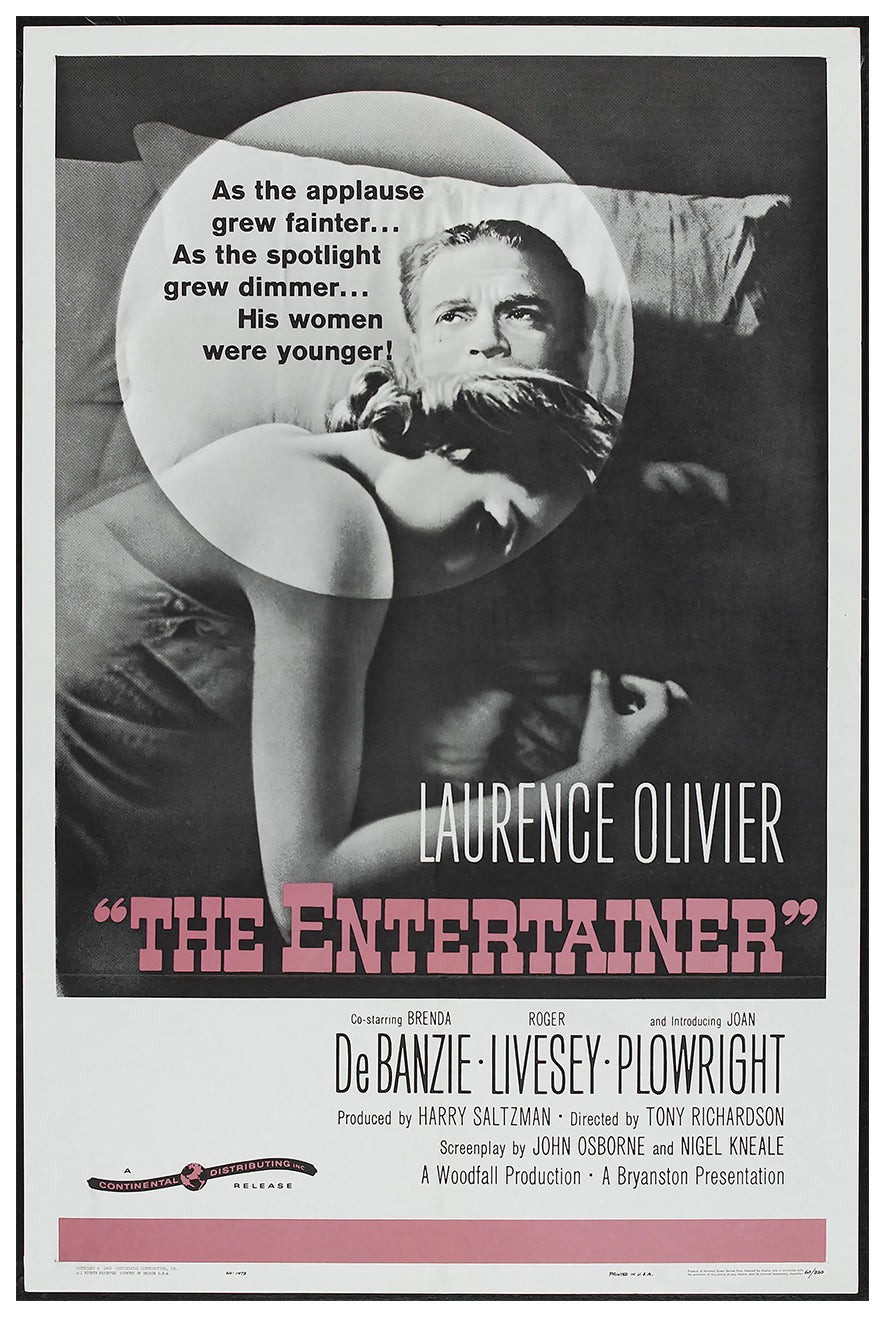 The Entertainer 1960 – Laurence Olivier – US – Classic Movie Poster