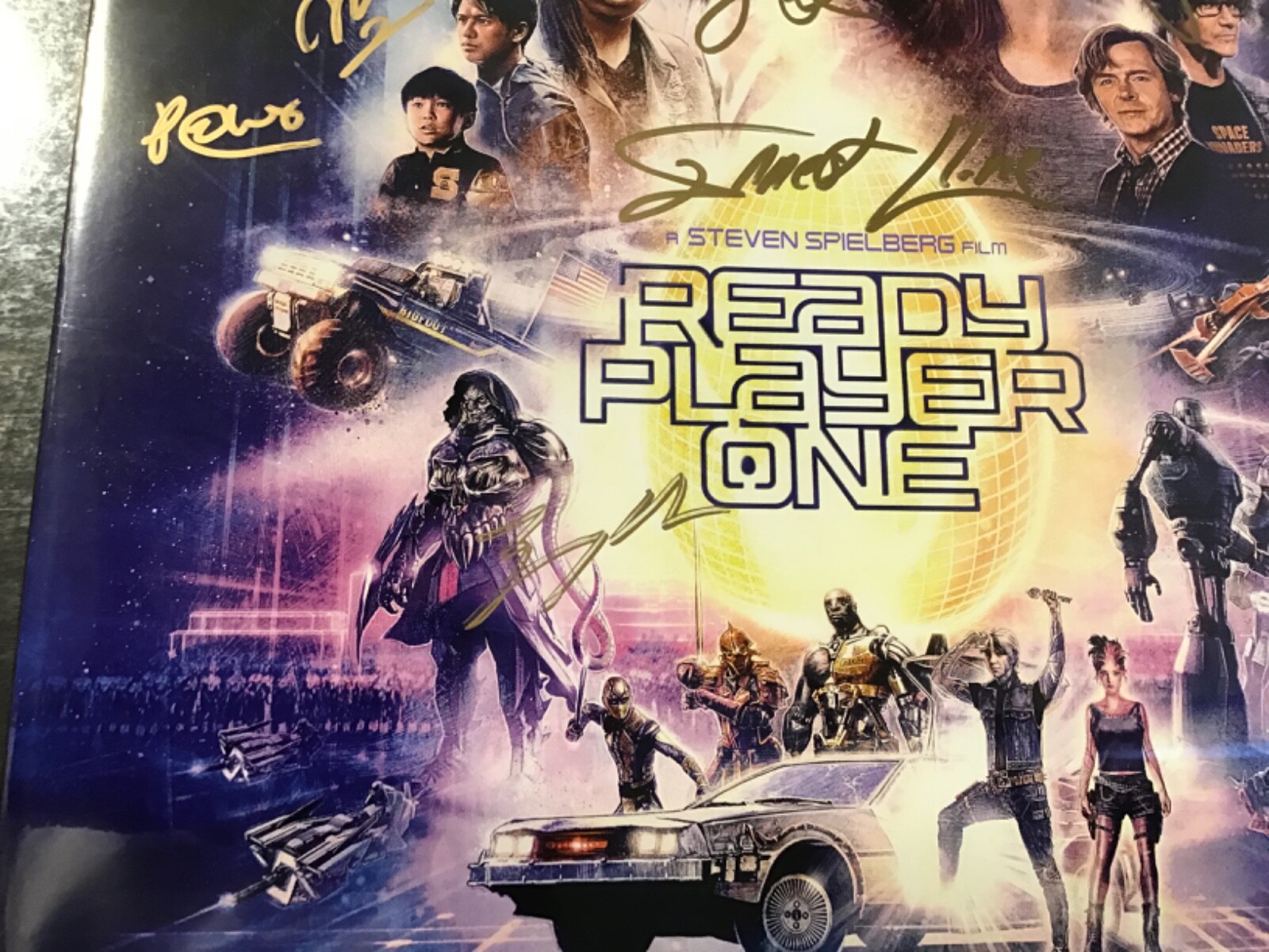 READY PLAYER ONE Wondercon 2018 SIGNED x8 OLIVIA COOKE Tye SHERIDAN Ernest CLINE