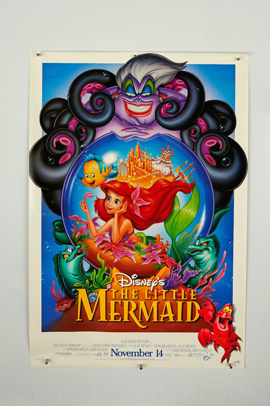 The Little Mermaid — 17×26 — Disney Studio ORIGINAL One Sheet Poster