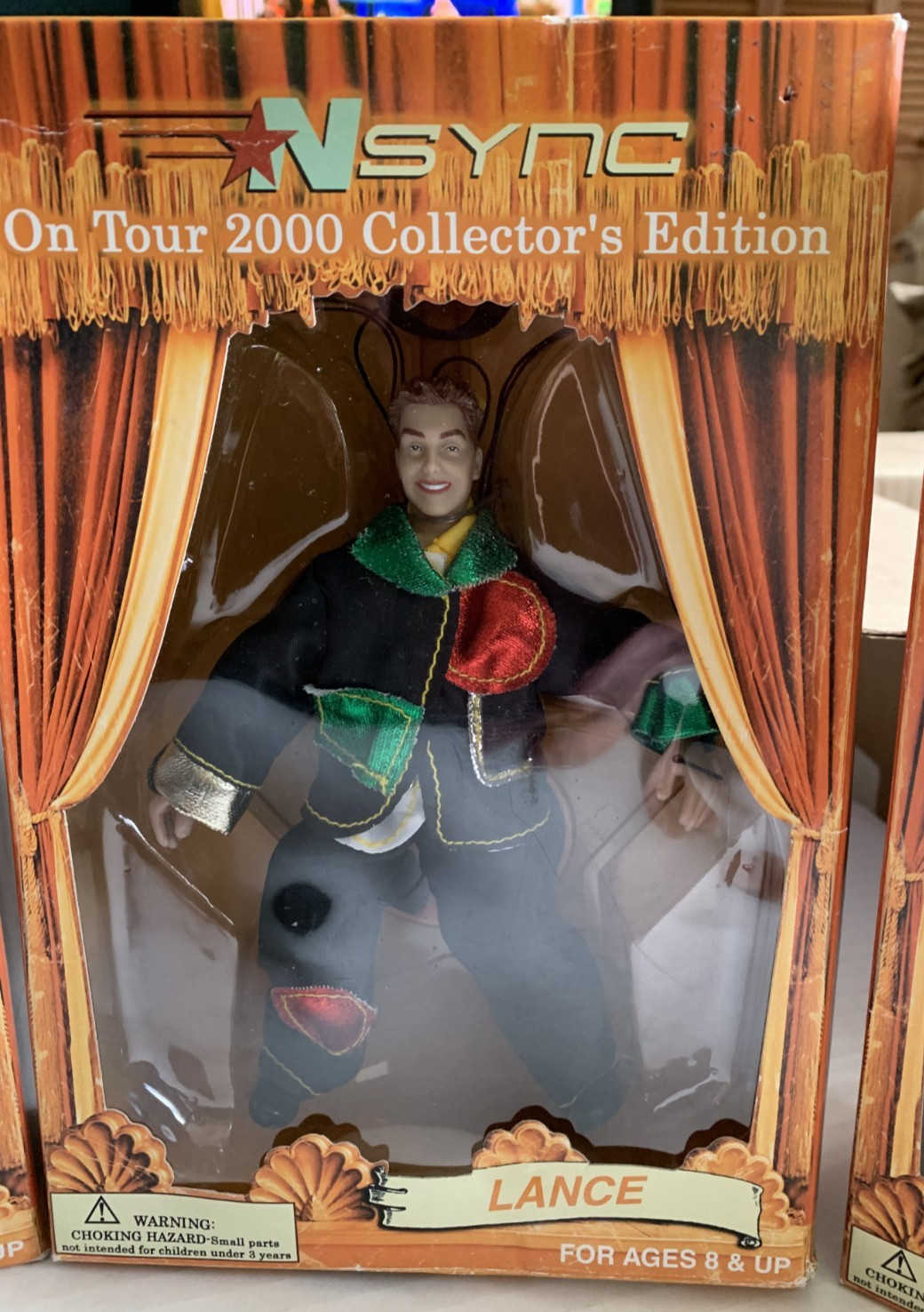 4 NSYNC On Tour 2000 Marionette Dolls Original Boxes Lance Chris JC Justin Y2K