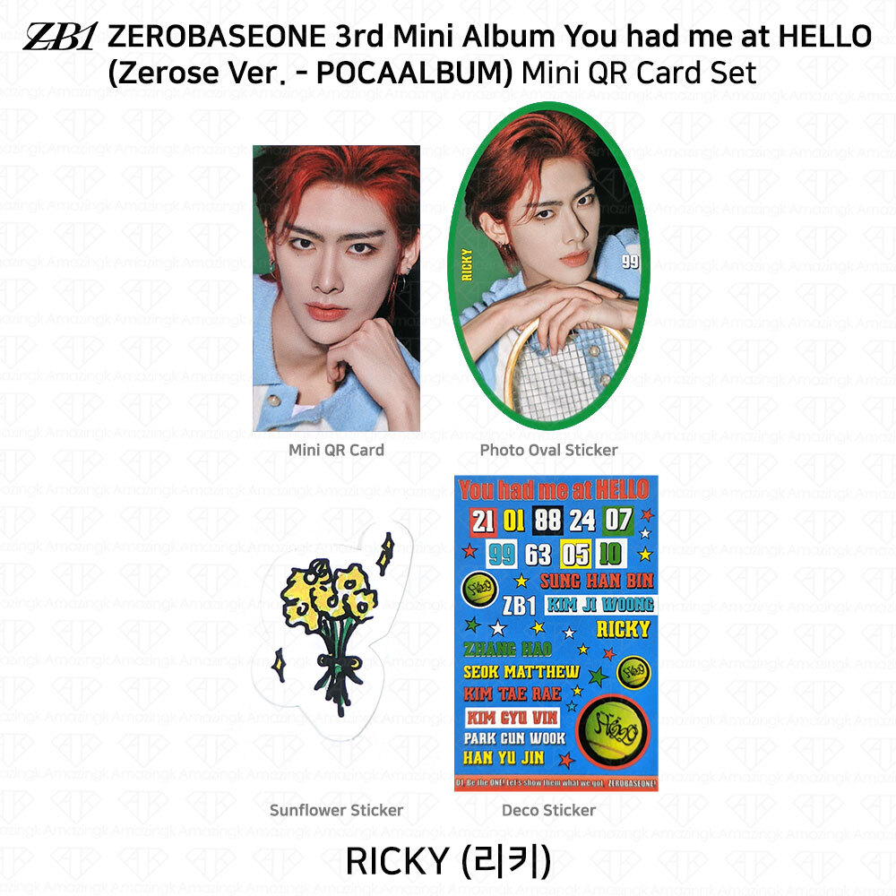 ZEROBASEONE ZB1 You had me at HELLO Zerose Ver Pocaalbum Official Photocard KPOP