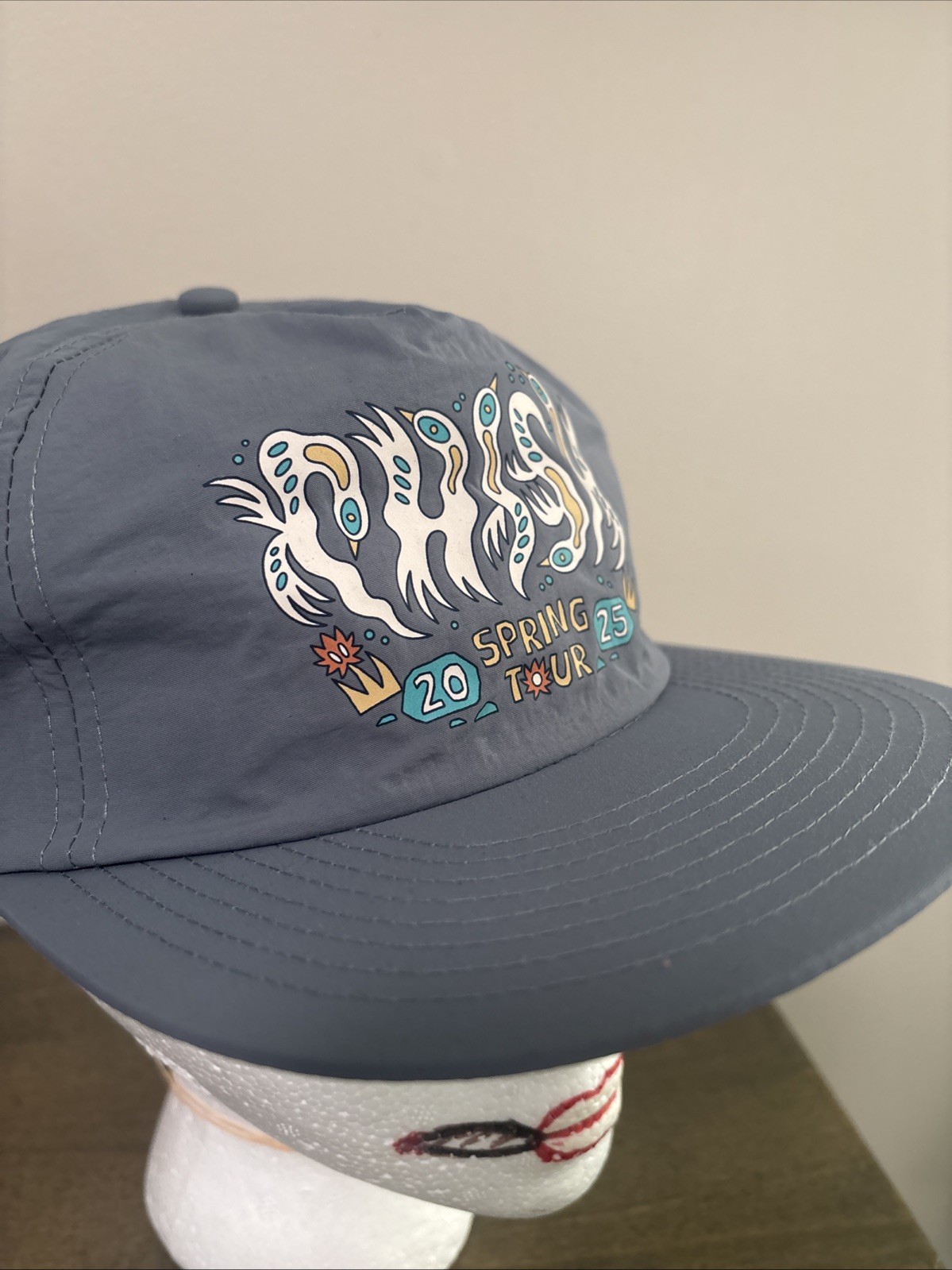 New – Phish – Spring Tour 2025 Hat Nylon Flat Bill Camper Cap Dry Goods Lot