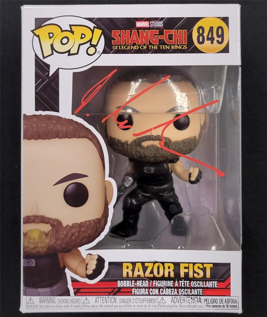 Florian Munteanu signed Razor Fist Funko Pop! Figure autograph ~ Official Pix