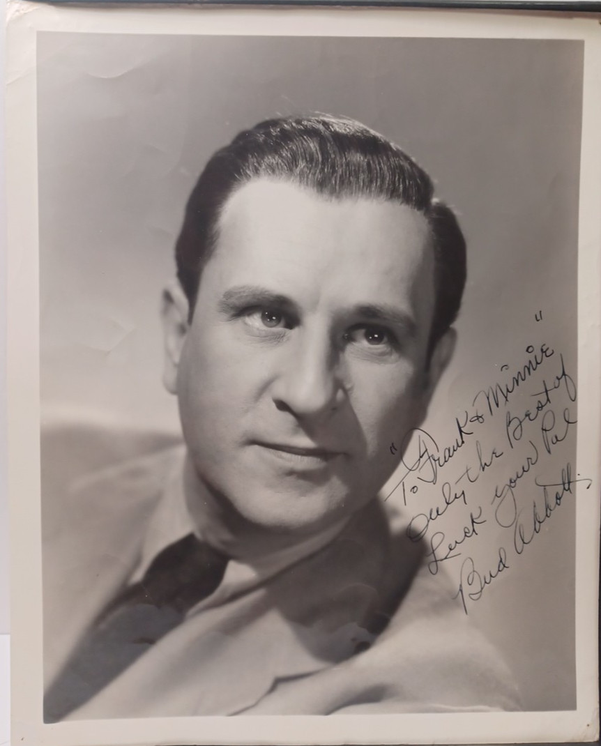 Vintage 1949 Comedian Bud Abbott Autographed ORG Photo 8 x 10 JRR44