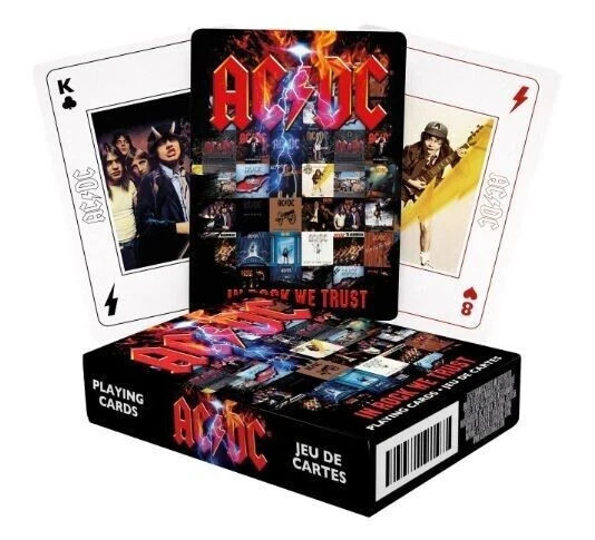 AC/DC In Rock We Trust Playing Cards 52 Card Deck Licensed