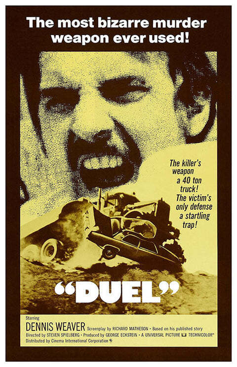Duel Dennis Weaver Movie Poster 17 X 12 Reproduction