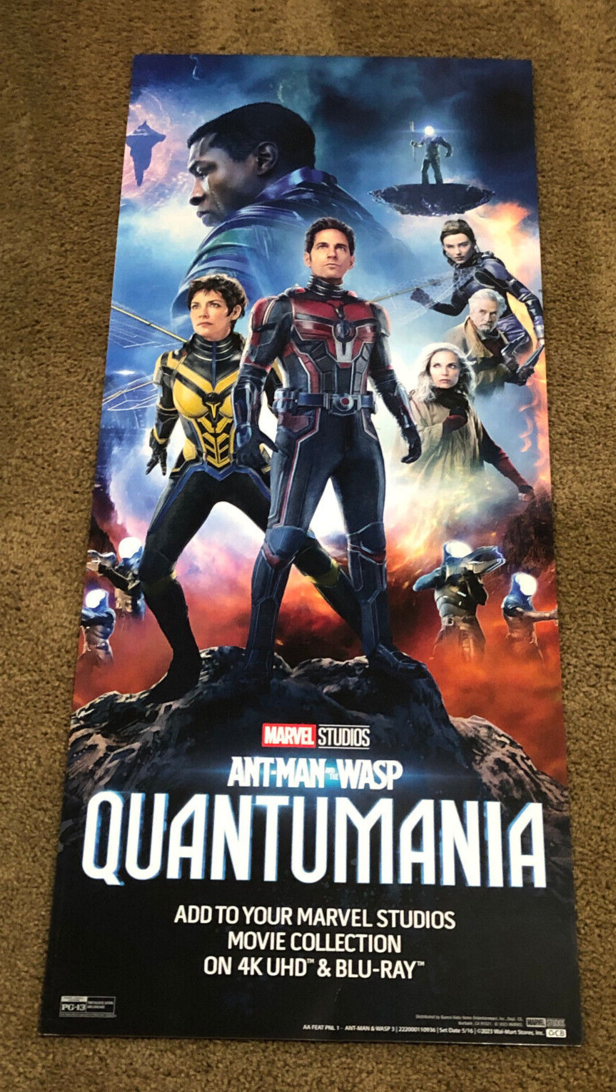 Ant Man and Wasp Quantumania Movie Store Display Sign Poster Promo 36″x15″ COOL