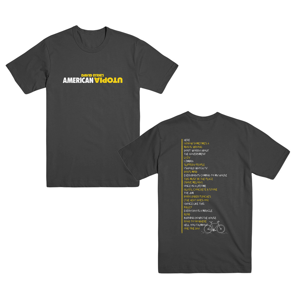 David Byrne’s AMERICAN UTOPIA UNISEX SHOW TEE OFFICIAL MERCHANDISE NEW!!