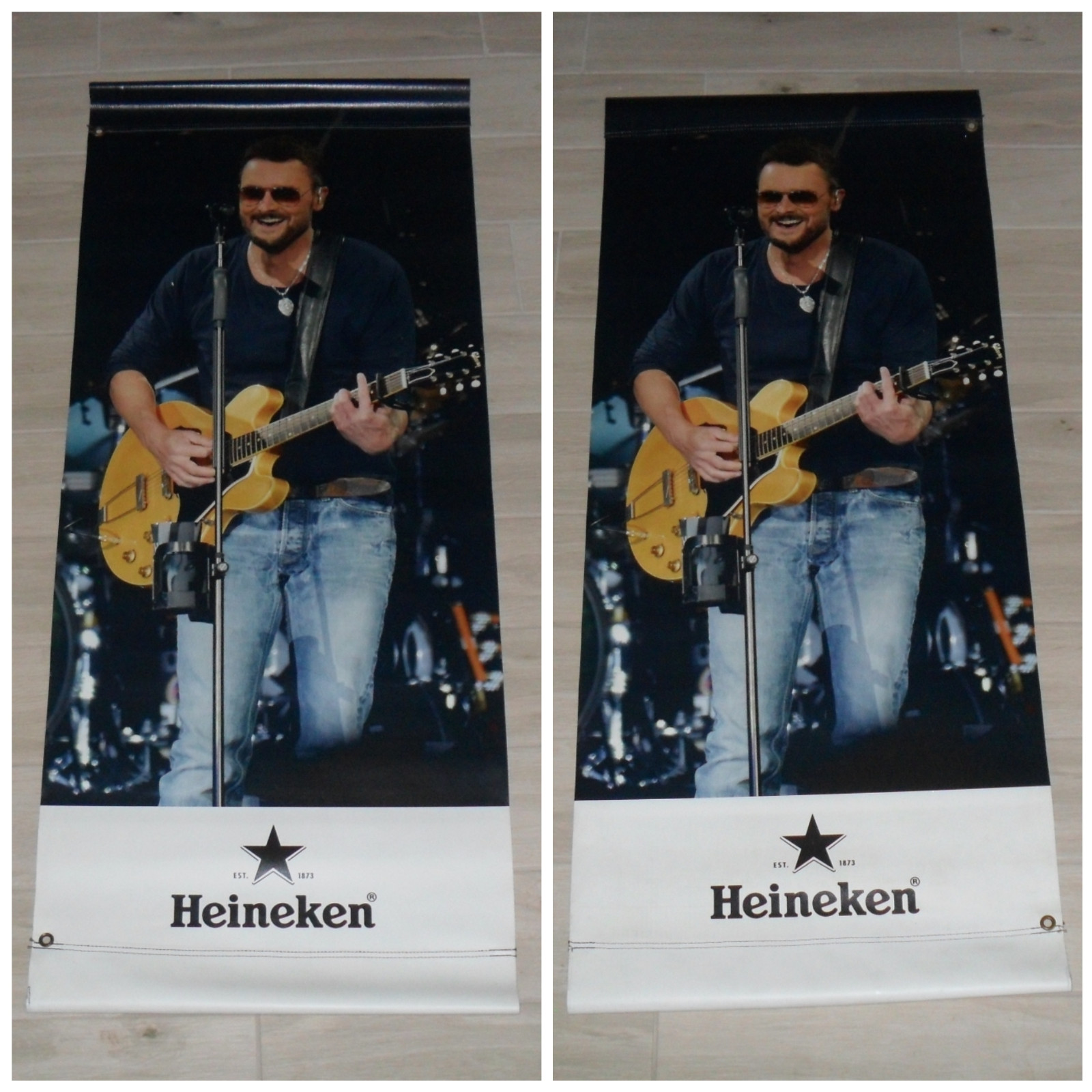 Eric Church Concert Tour Street Banner HUGE 23″ x 56″ Heavy Duty Vinyl – Ex Cond