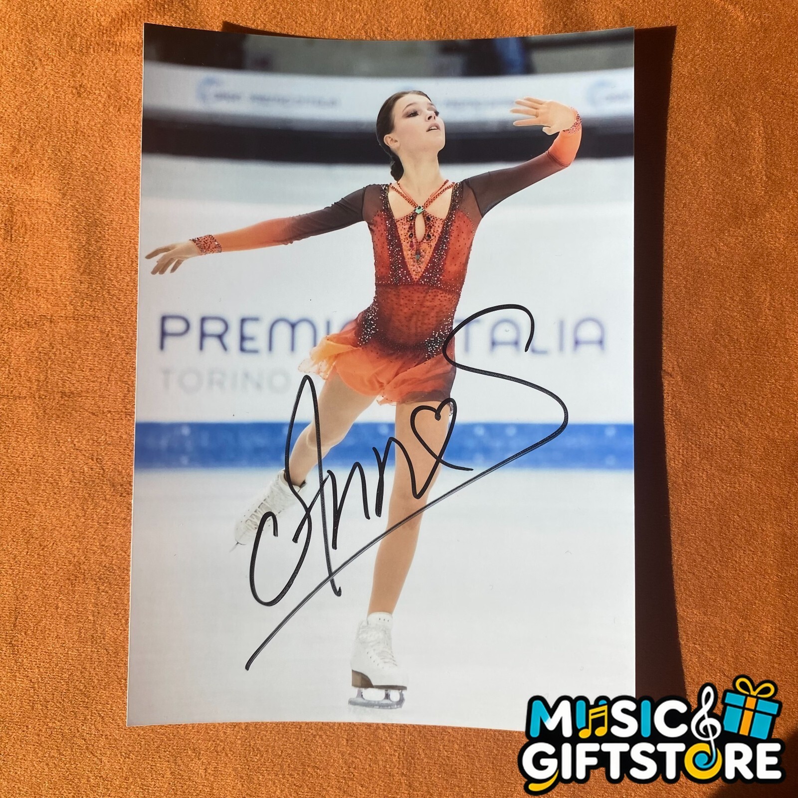 Anna Shcherbakova Ania Autographed Signed Photo Autographs figure skating 2024X