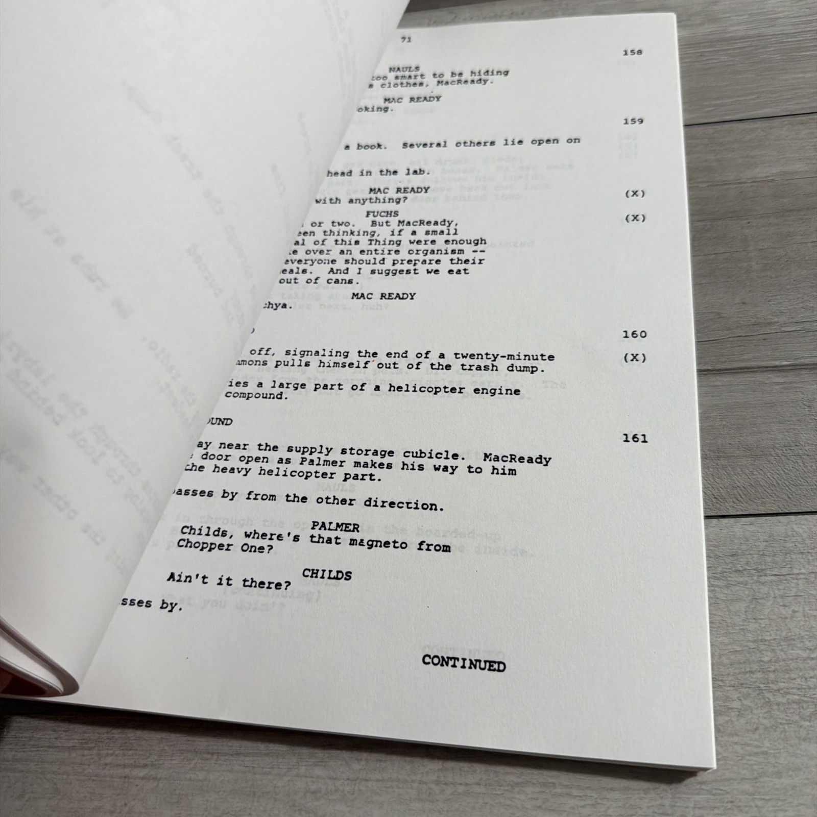 The Thing Final Draft Screenplay From 1982 Universal Studios Horror Bill Russell