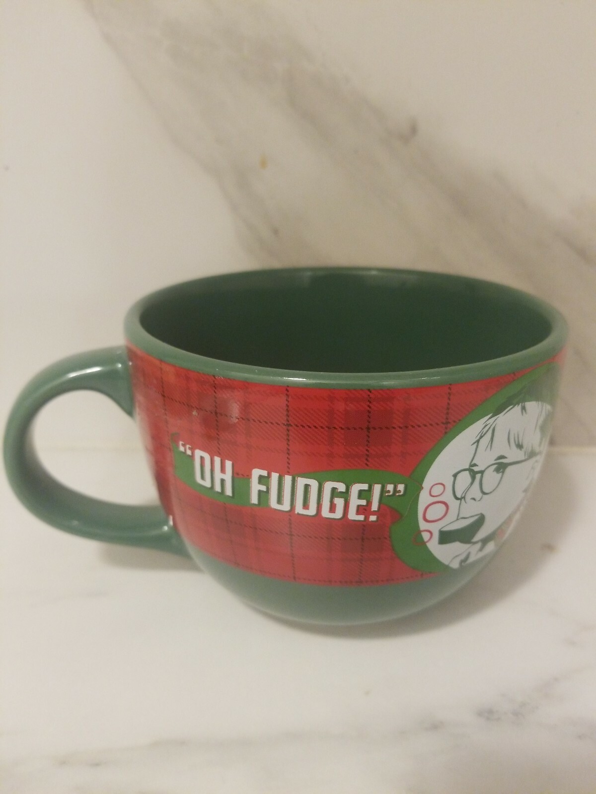 Nice A Christmas Story 24 oz Ralphie Oh Fudge Green Coffee Mug