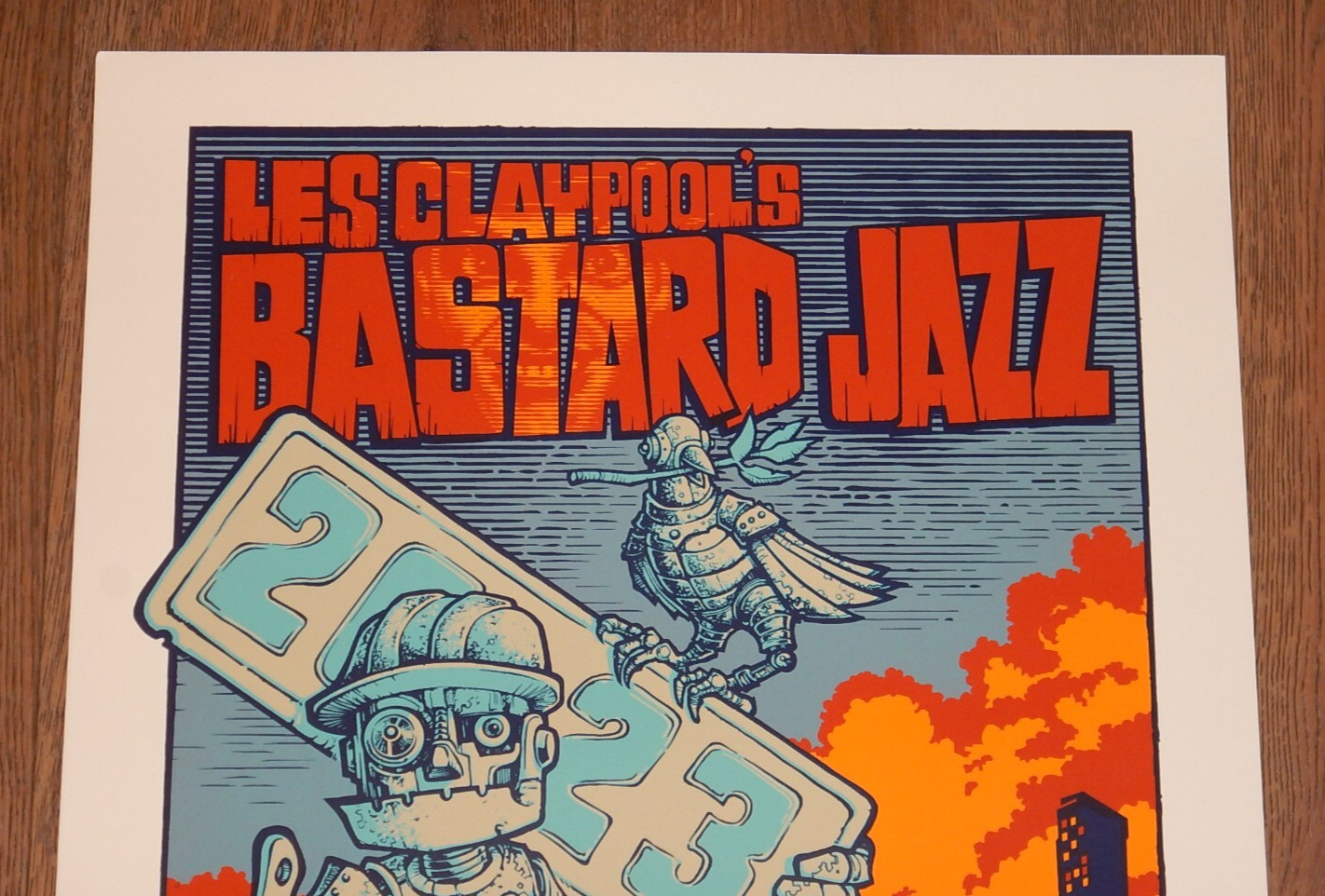 2022 LES CLAYPOOL’S BASTARD JAZZ NAPA CONCERT POSTER. SIGNED, NUMBERED 170 / 270