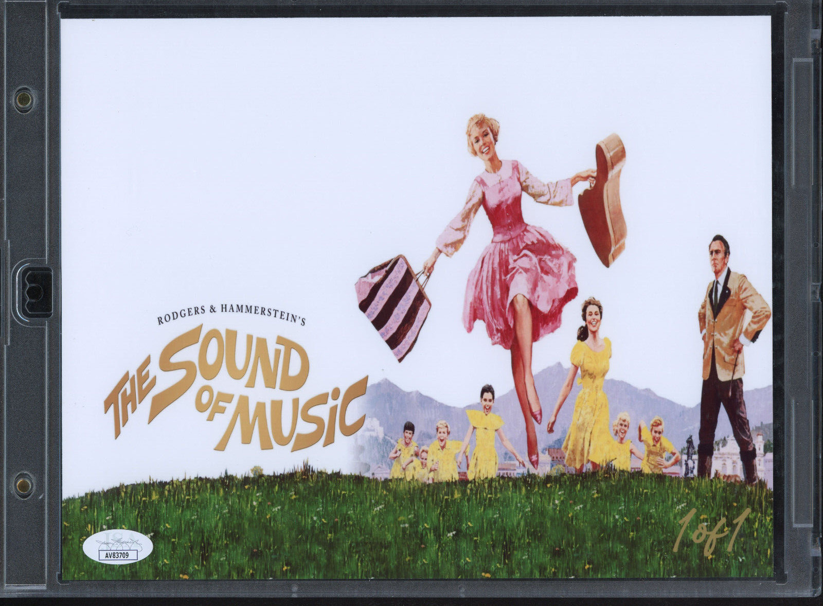Julie Andrews signed Cut Custom 8×10 Display JSA COA Auto Sound of Music Z2050