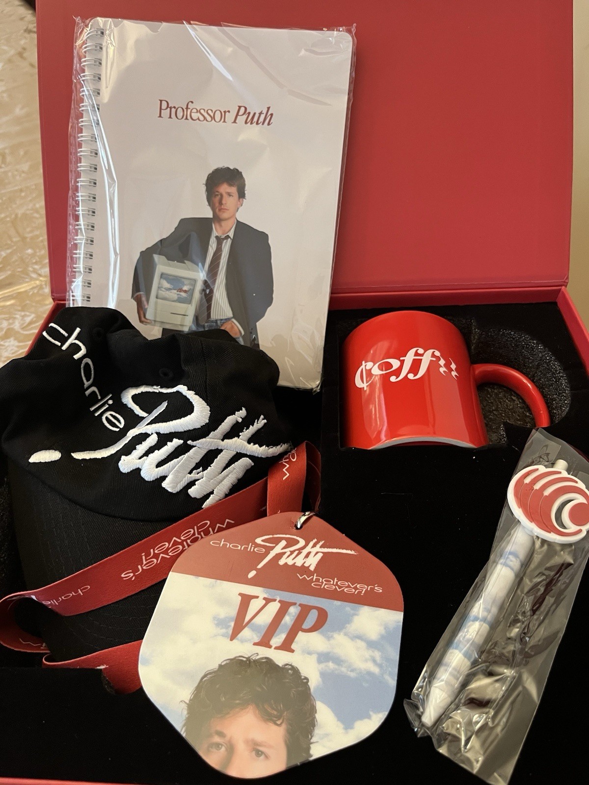 Charlie Puth VIP Concert Merchandise Package Whatever’s Clever Tour Exclusive!