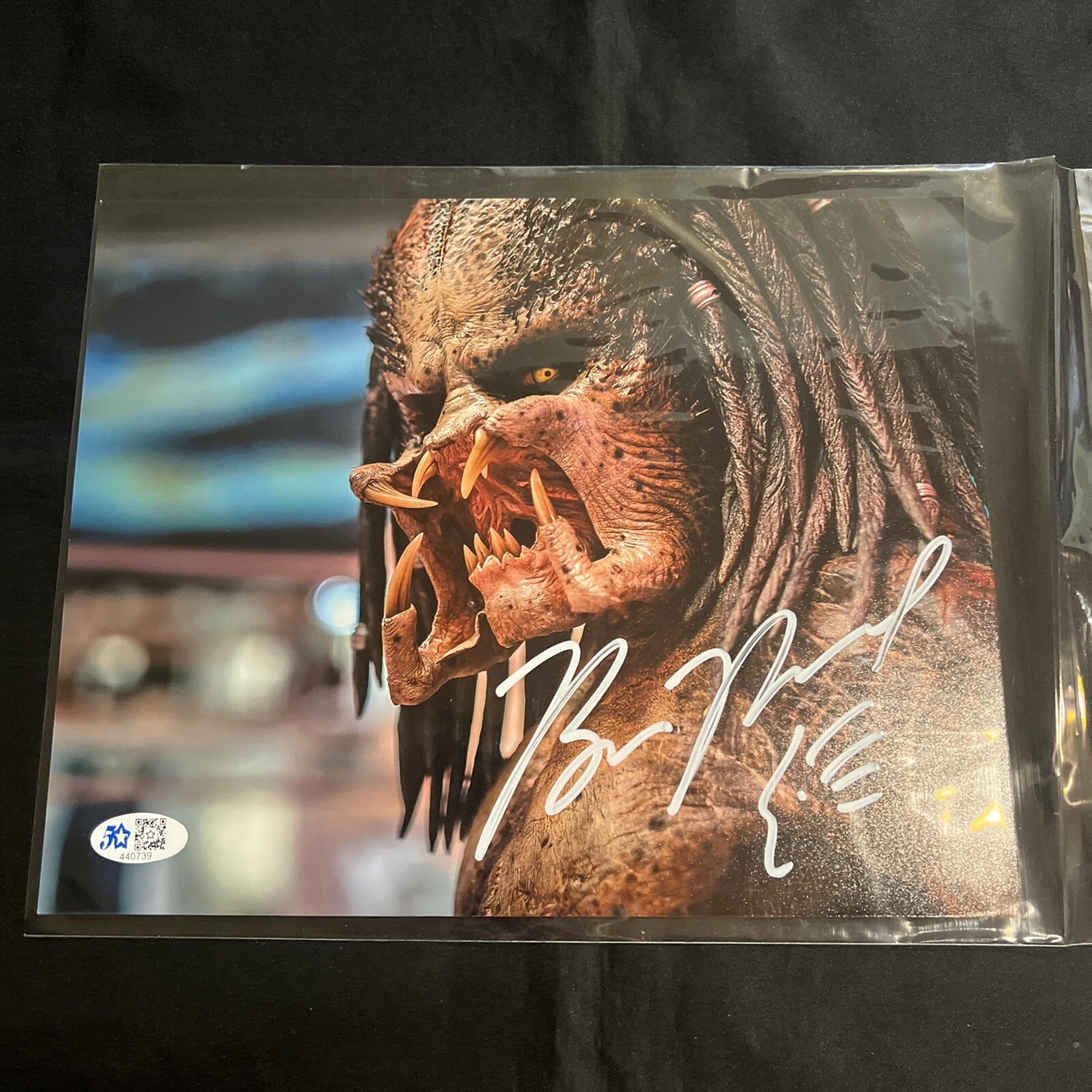 BRIAN A PRINCE signed 8×10 Photo THE PREDATOR 2018 Fugitive Head Sketch COA 😍