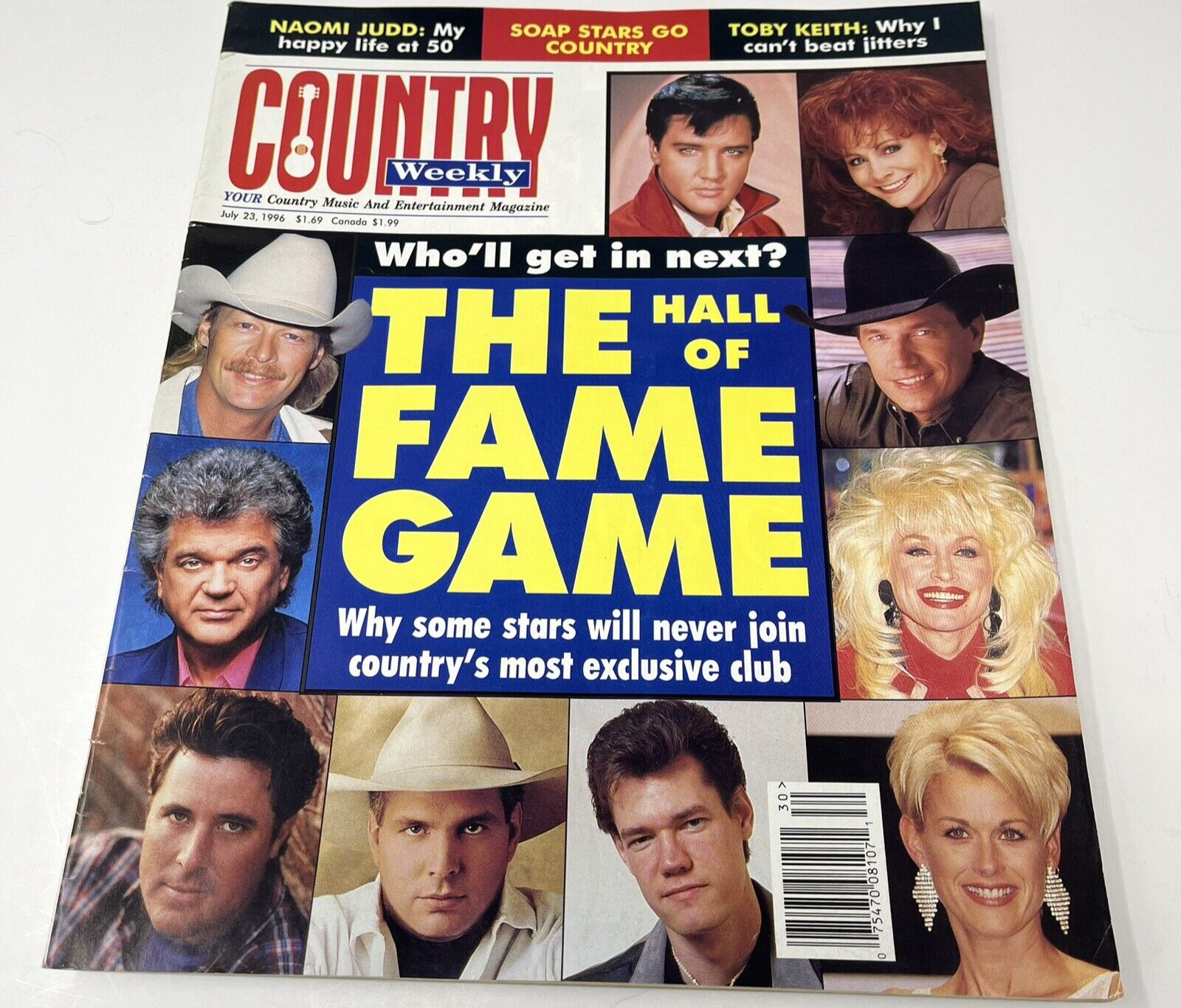 1996 Country Weekly Music Magazine Elvis Presley Dolly Parton George Strait Reba