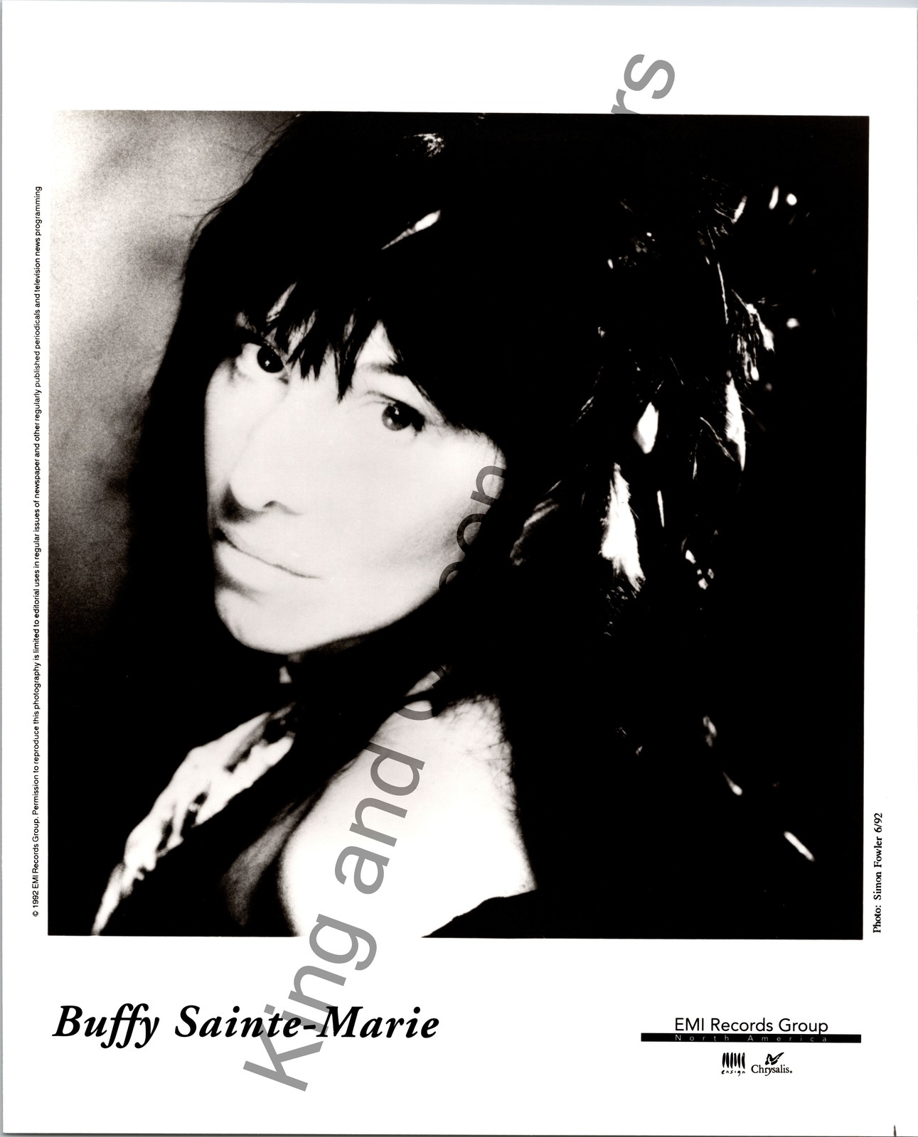 Buffy Sainte-Marie 1992 Original Vintage EMI Records Group North America Folk