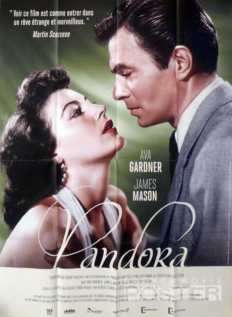 PANDORA – AVA GARDNER / JAMES MASON – REISSUE LARGE FRENCH MOVIE POSTER