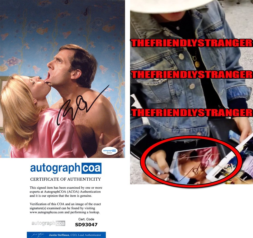Elizabeth Banks signed “40 YEAR OLD VIRGIN” 8×10 Photo EXACT PROOF c ACOA COA