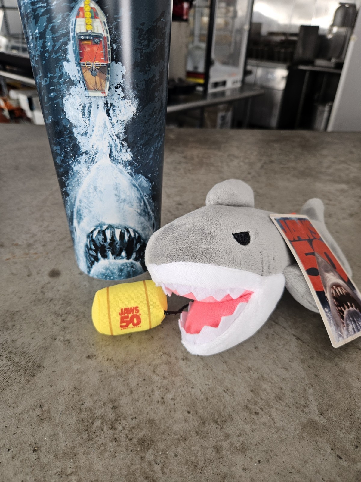 Jaws 50th Anniversary Cup And Plush – Ready To Ship From USA!