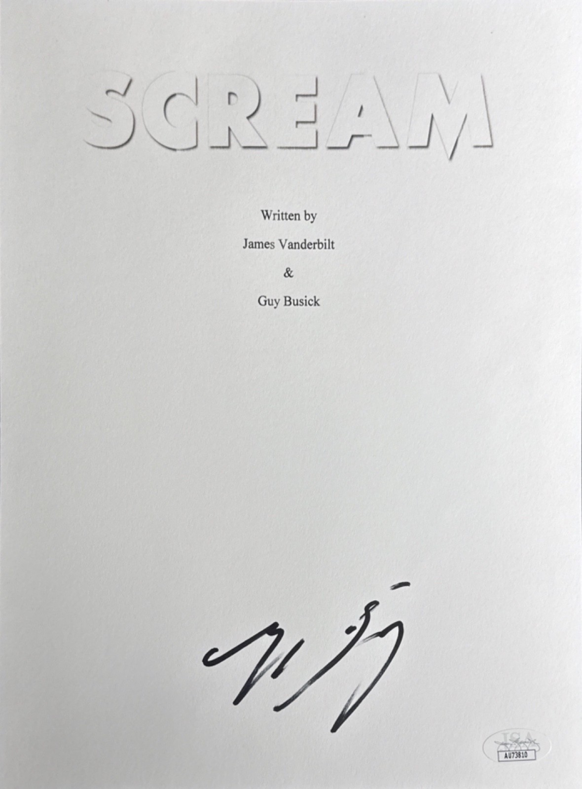 Mason Gooding Signed 8×10 Scream Script Cover Only JSA AU73810