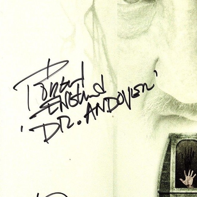 Robert Englund, Corey Taylor, Dourif, Dekker Signed FEAR CLINIC 12×15 Poster JSA