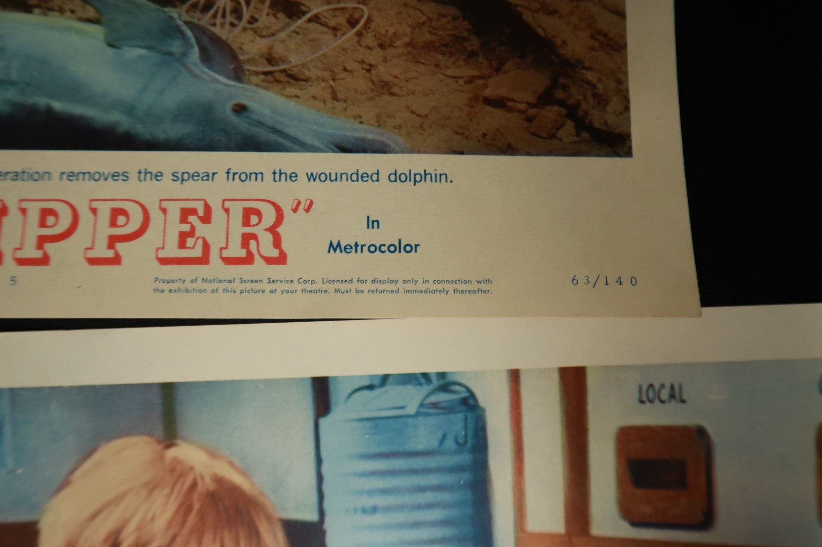 Flipper Lobby Cards 1963 Stills Originals 11 x 14 NSS 63/140 Dolphin Luke Halpin