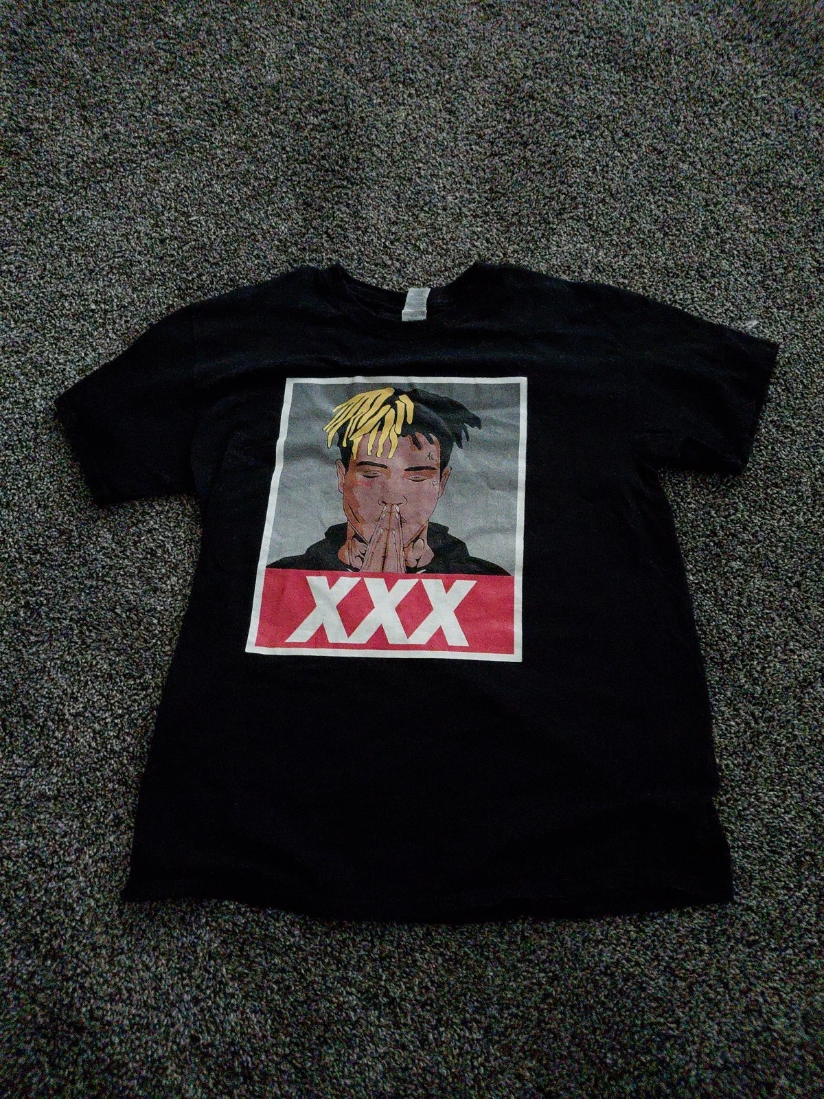 Black Size Large Xxxtentacion T-Shirt Kids Large Gilden