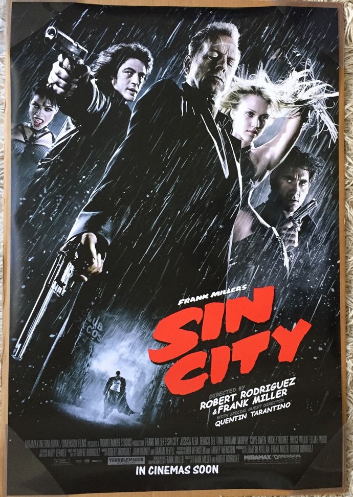 SIN CITY MOVIE POSTER 2 Sided RARE ORIGINAL INTL FINAL 27×40 ROBERT RODRIGUEZ