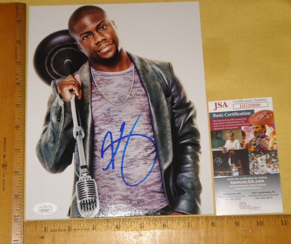 REAL JSA Authentic Kevin Hart Signed/Autograph 8″X10″ Color Photo James Spencer
