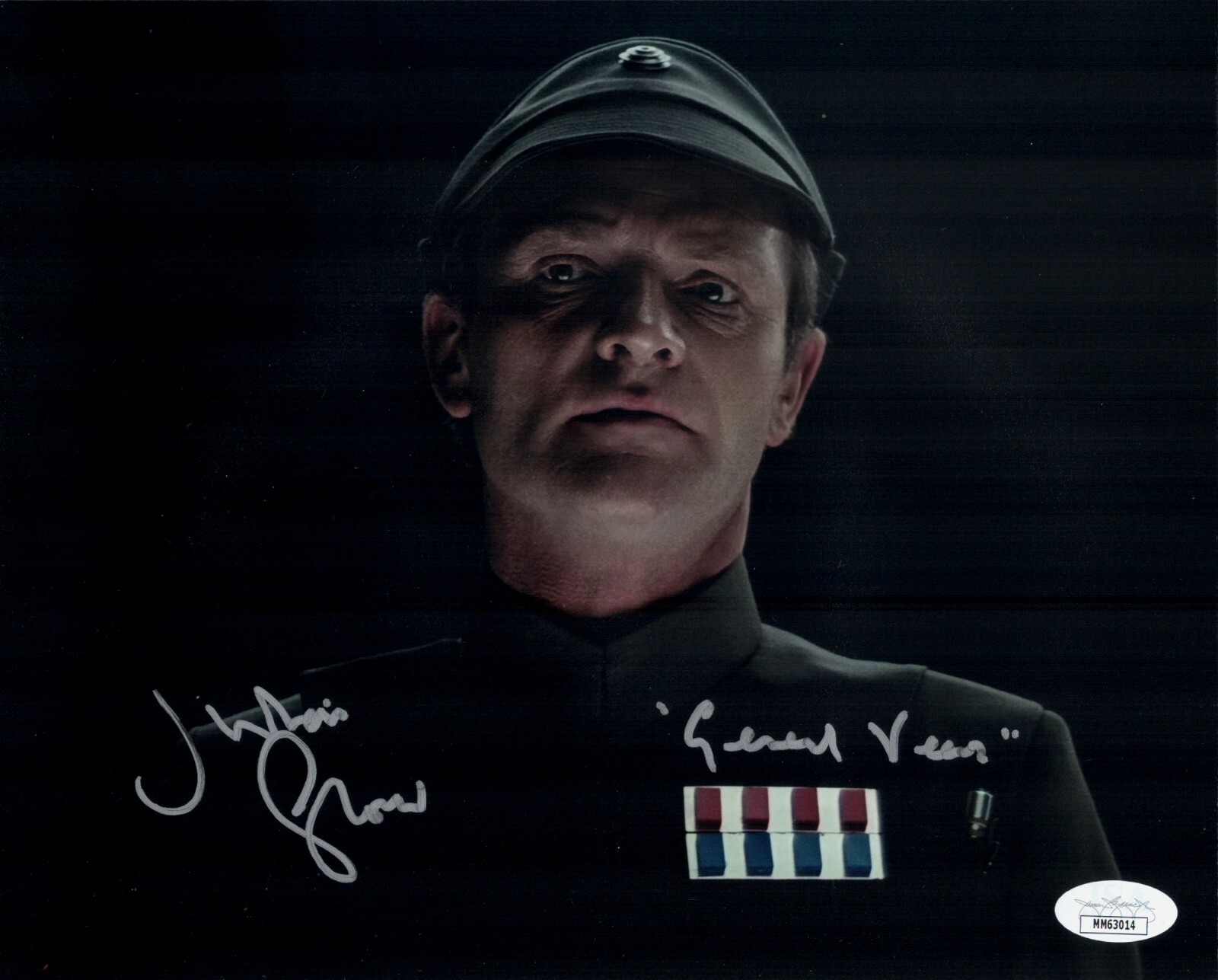 JULIAN GLOVER Signed 8×10 STAR WARS General Veers Autograph JSA COA Cert