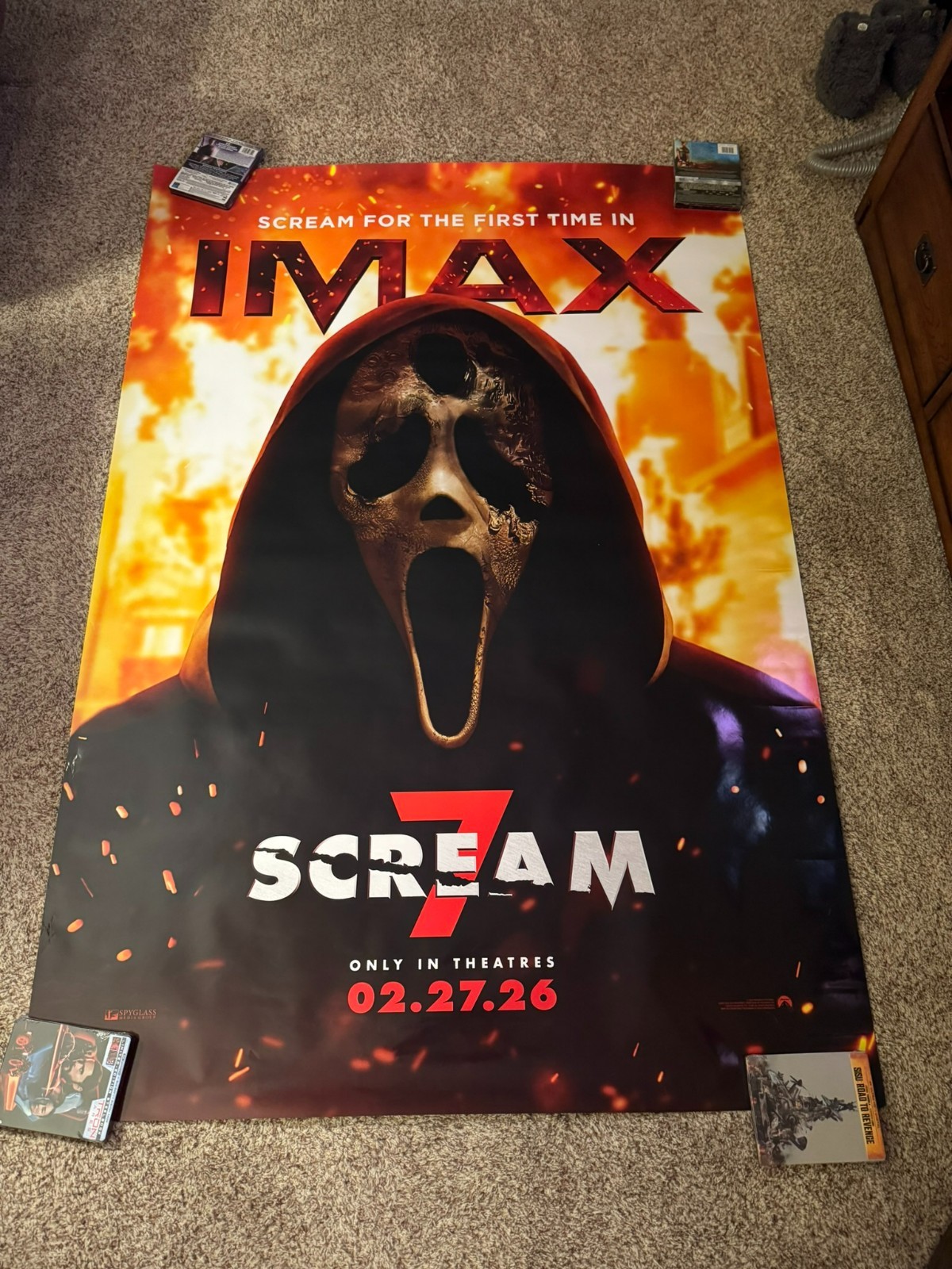 Scream 7 original DS movie poster 48″x70″ 4×6 D/S IMAX Bus Shelter RARE