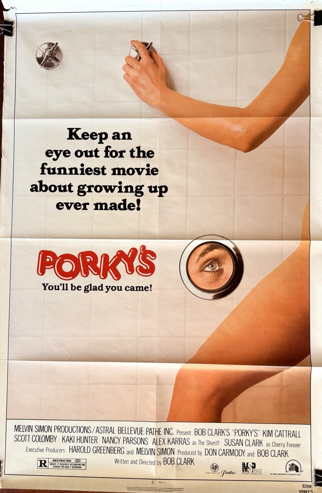 Porky’s (1981) Original One Sheet Movie Poster – Folded – Raunchy Teen Comedy