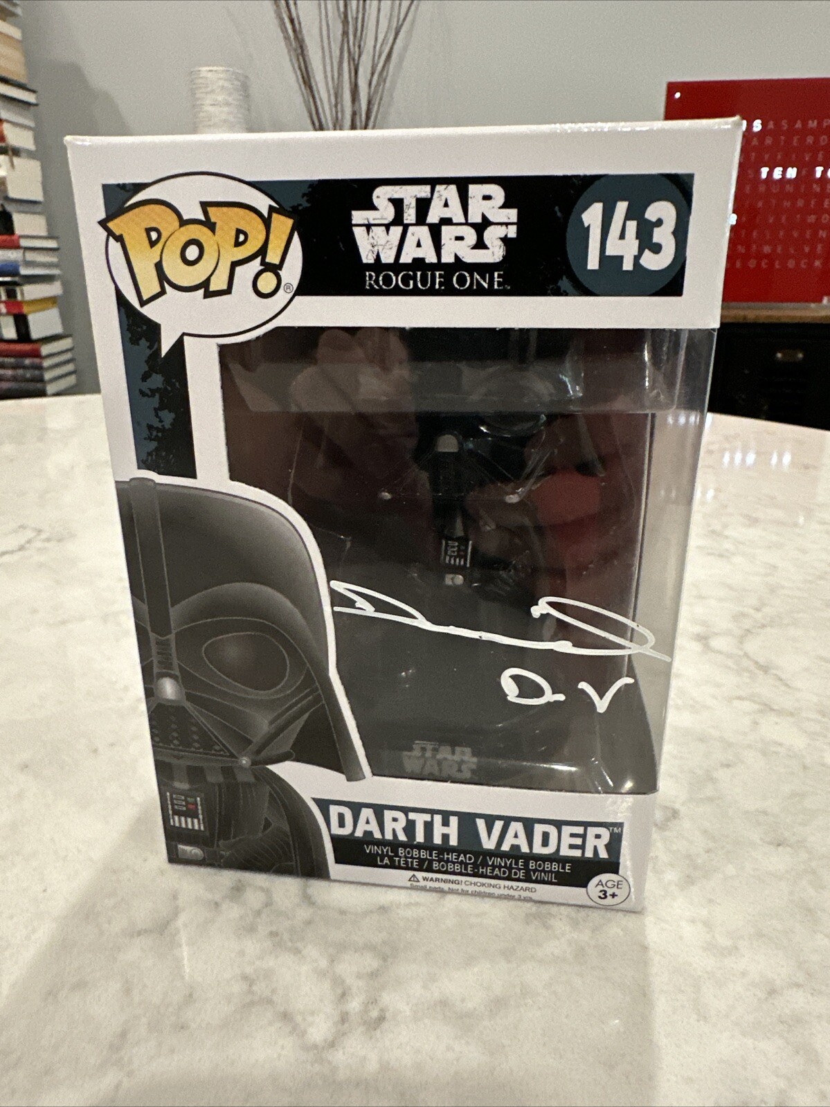 Daniel Naprous Signed Funko Pop Darth Vader Star Wars Rogue One 143