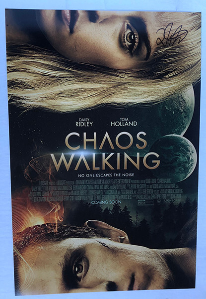 DOUG LIMAN signed 12X18 photo CHAOS WALKING POSTER