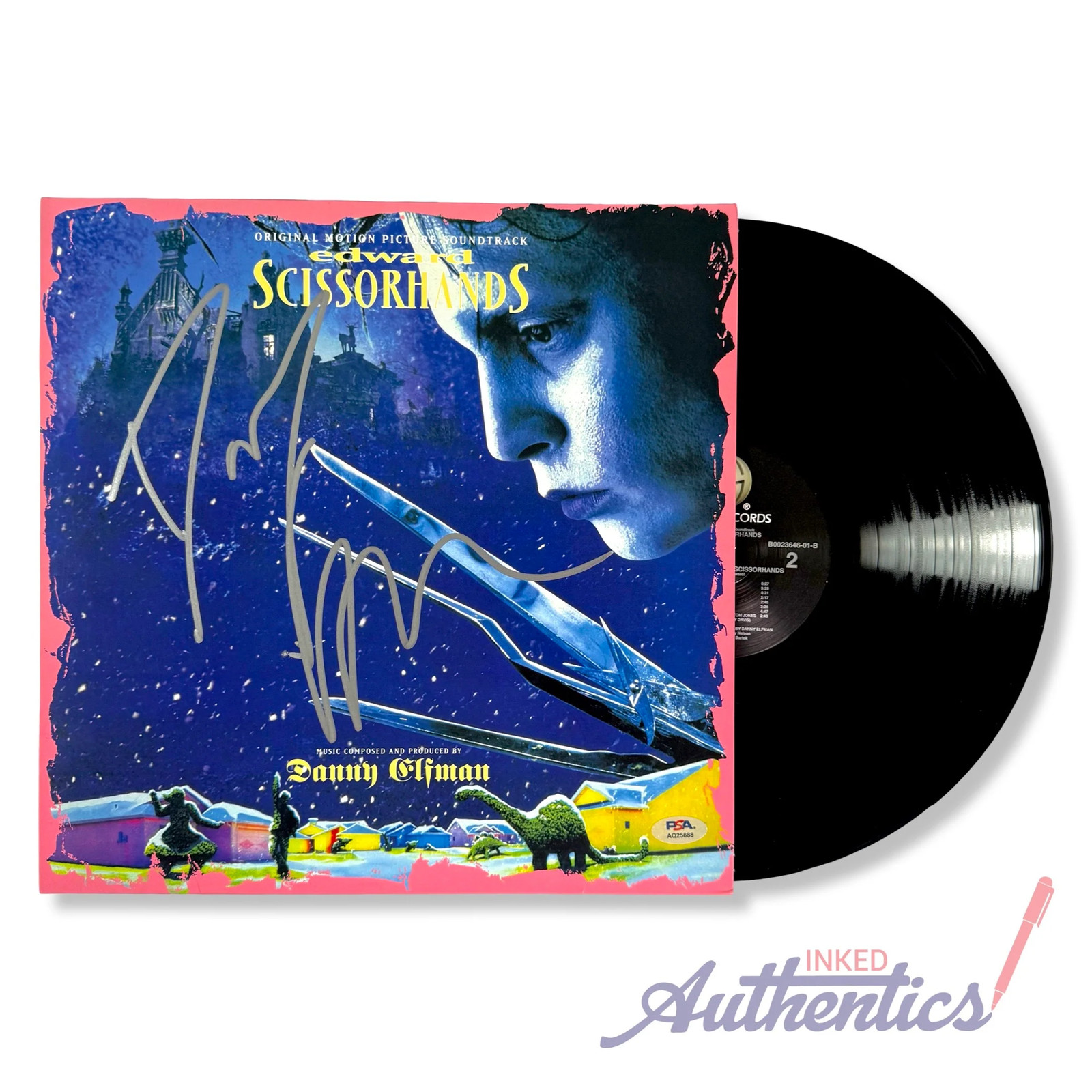 Danny Elfman Signed Autographed Vinyl LP “Edward Scissorhands” PSA/DNA Authentic