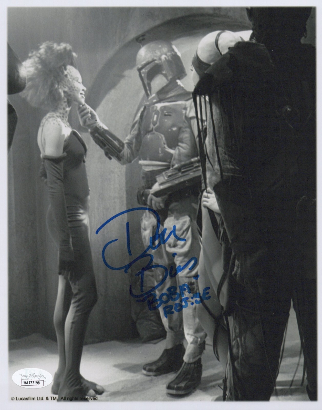 Star Wars- Don Bies signed Boba Fett 8×10 photo JSA COA