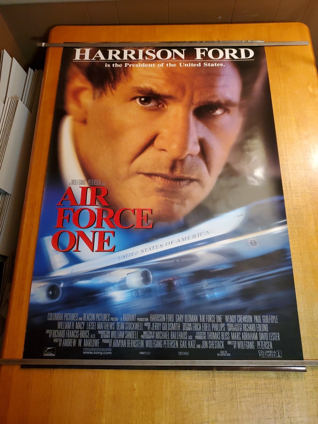 AIR FORCE ONE Rolled Movie Poster Original DS Double Sided 27X39.75″
