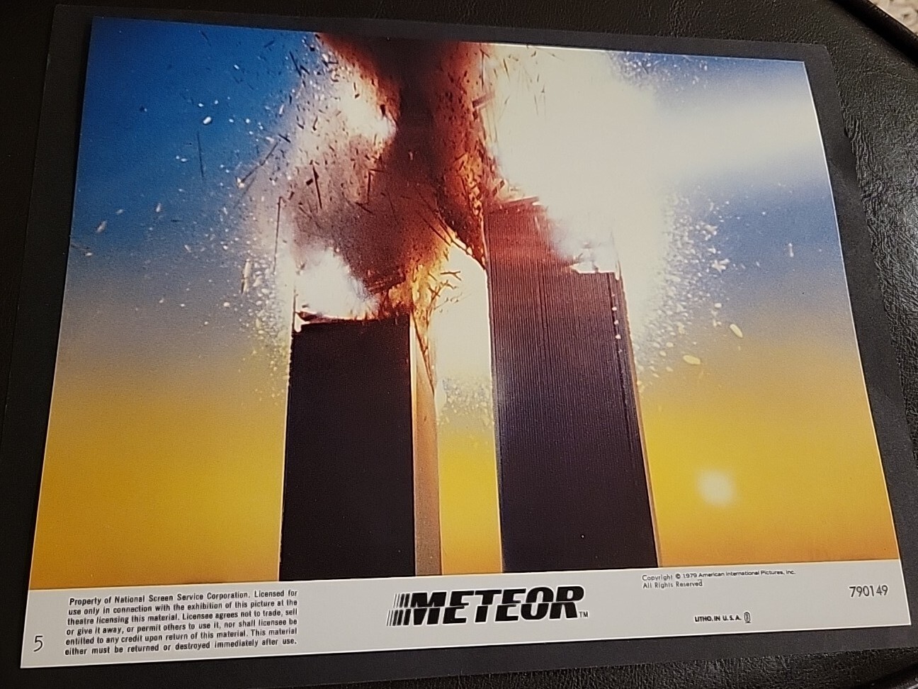 Meteor Original Movie Lobby Card 1979 #5