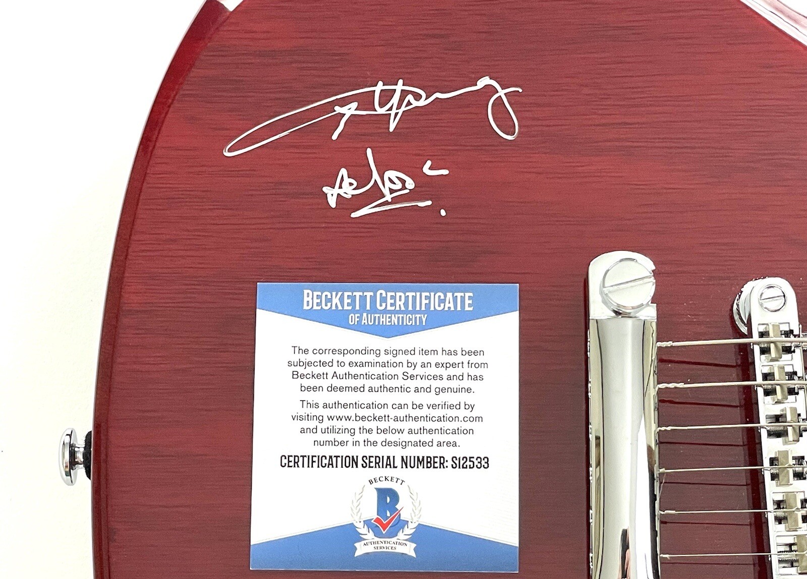 Angus Young Signed Autographed SG Special Epiphone Guitar AC/DC Beckett COA 🔥