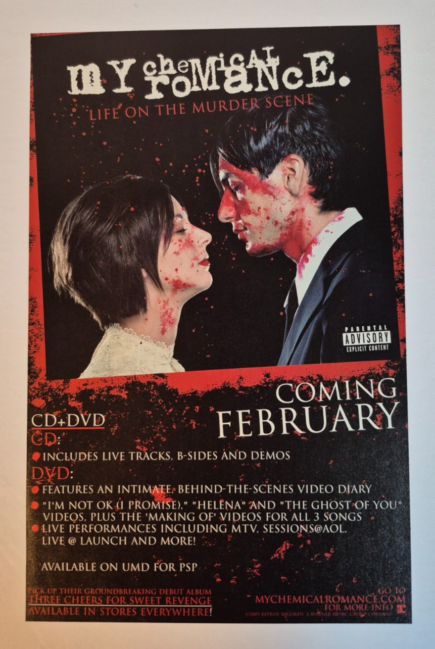 2005 MY CHEMICAL ROMANCE “Life on the Murder Scene” – Print Ad/Ad Page